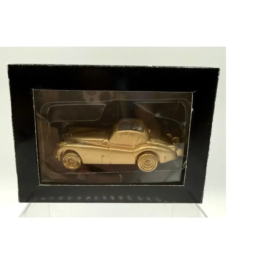 Geneva Mini Collectible Gold Plated Clock Car-Working